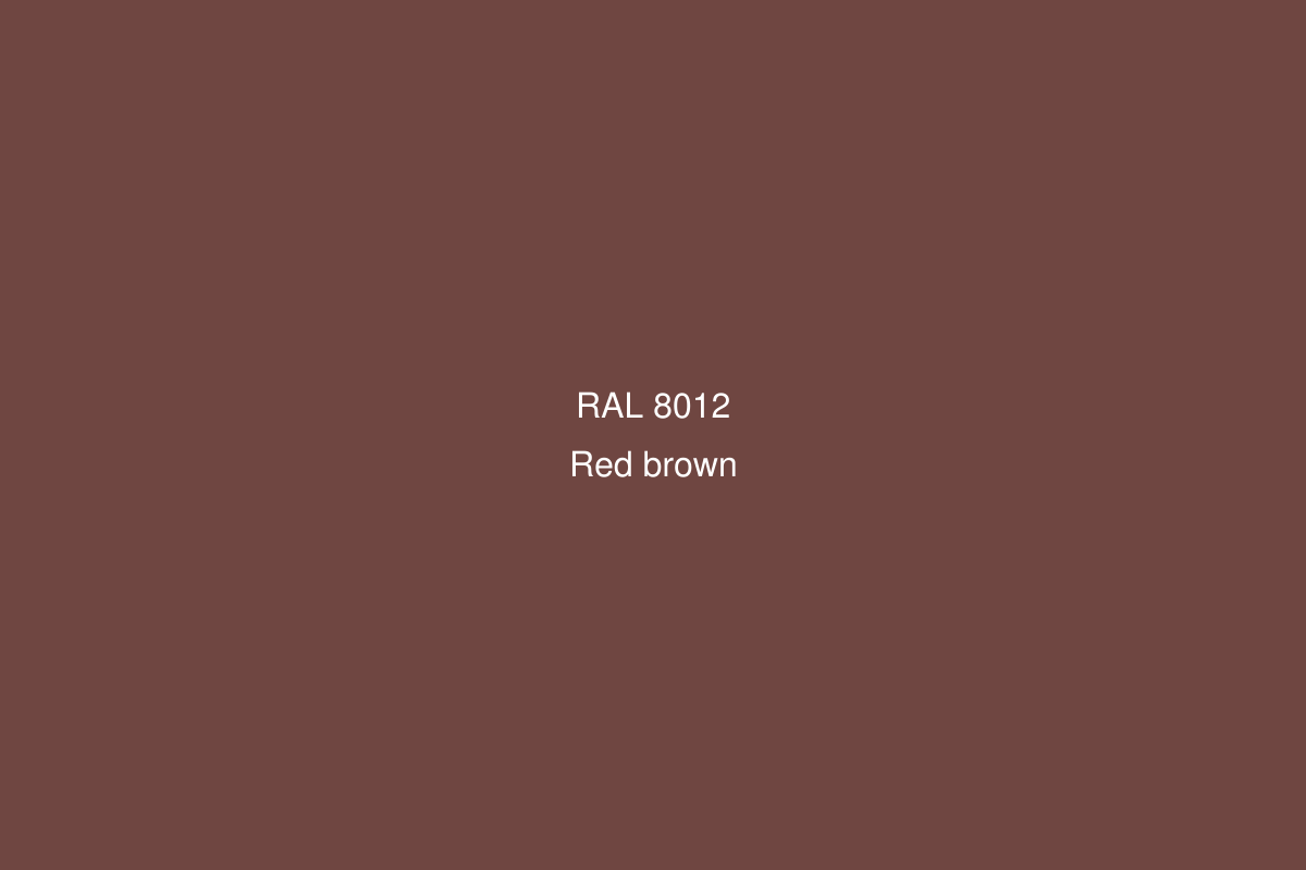Aluminium RAL 8012
