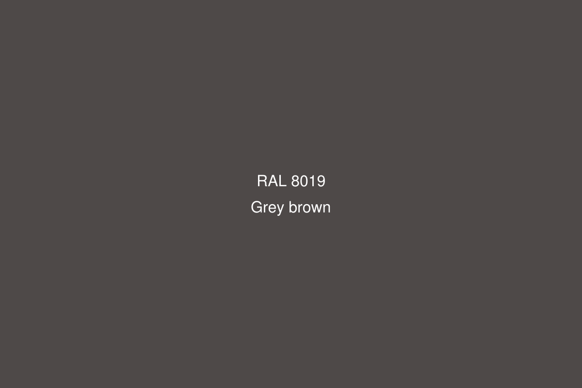 Aluminium RAL 8019