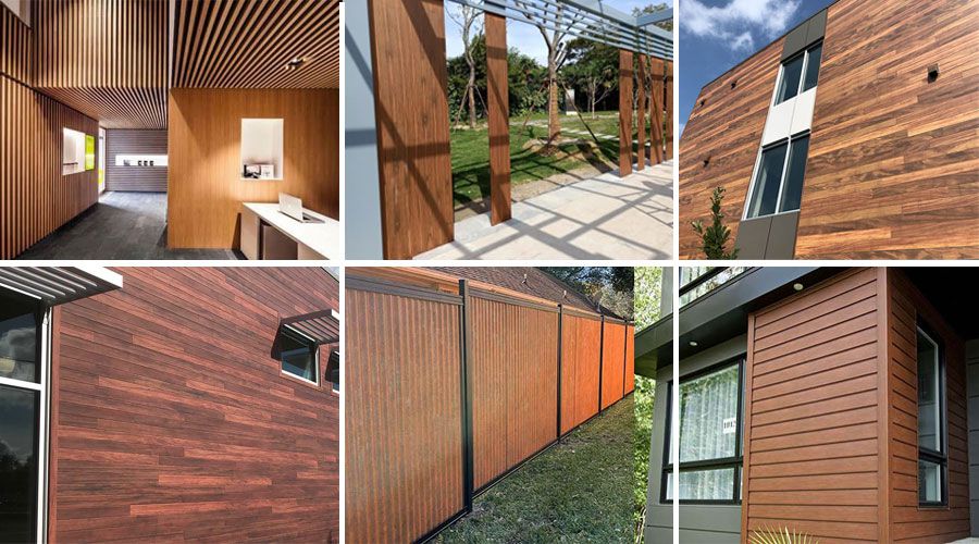 wood grain aluminum application