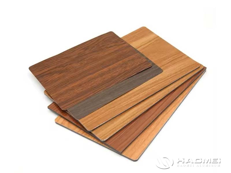 wood grain aluminum sheet