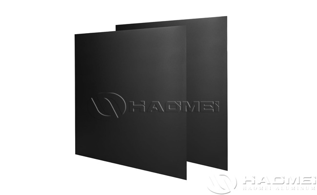 Black Aluminum Plate