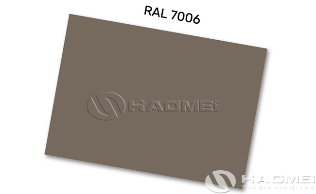 Aluminium RAL 7006 7021 7022